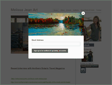 Tablet Screenshot of melissajeanart.com